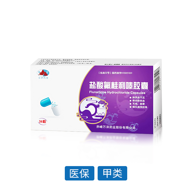 鹽酸氟桂利嗪膠囊